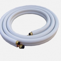 PE压花白色保温全铜连接管